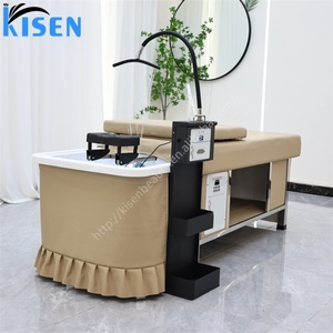 อุปกรณ์ดูแลหนังศีรษะด้วยน้ำอุ่นแบบสปา ดีไซน์ทันสมัยจาก Kisen พร้อมอุปกรณ์นวดและฝักบัวแบบน้ำตก สำหรับใช้ในร้านเสริมสวย - Product Image 5