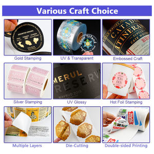 Custom Grape Fruit Juice Beverage Bottle Stickers Waterproof Roll Food Jars Cans Vinyl Plastic Printing Packaging <b>Labels</b> Sticker - Product Image 6