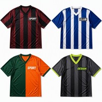 Camiseta de Fútbol Sublimada con Bloques de Color OEM, Dos Tonos, Corte Regular, Cierre de Cremallera, Transpirable y que Absorbe la Humedad