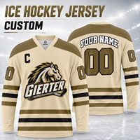 Maillot de hockey sur glace personnalisé, tenue d'entraînement, vêtements de hockey, impression par sublimation, couture, uniformes de hockey sur glace pour adultes et jeunes