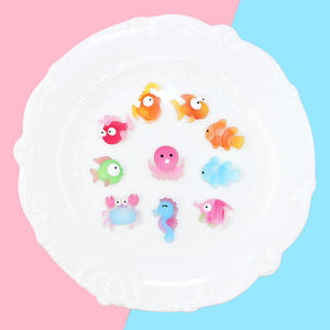 Cabujón de resina de cangrejo marino tropical para accesorios de pegamento cremoso DIY y decoración de horquillas - Product Image 4