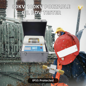 ZHIWEI 80kV 100kV Probador Portátil de Voltaje de Ruptura (BDV) para Aceite de Transformador, Kit de Resistencia Dieléctrica, 1 Año de Garantía, 3% IP55 220V - Product Image 4