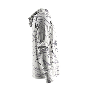 T-shirts de pêche personnalisés à capuche pour hommes avec poche zippée sur la poitrine droite, légers, respirants, pour sports de plein air, protection solaire UPF50+ - Product Image 4