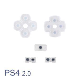 Boutons de contact en caoutchouc pour manette de jeu, pavés de touches pour <span class=keywords><strong>PS4</strong></span>, boutons en silicone conducteur R1 <span class=keywords><strong>R2</strong></span> L1 L2, coussinets en caoutchouc - Product Image 2