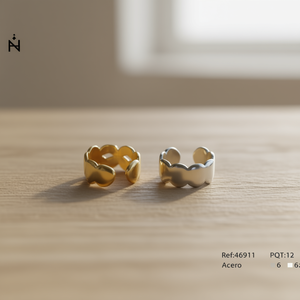 Bagues Z Fashion Or Argent Design Ouvert Acero Ref46911 - Product Image 2