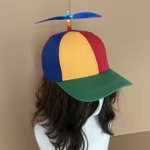 Casquette de baseball Dragonfly Propeller en bambou, bicolore, créative, pour adultes et enfants, idéale pour les rassemblements de fans et les vacances - Product Image 3
