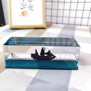 Decoración de <span class=keywords><strong>Barco</strong></span> de Crucero Acrílico <span class=keywords><strong>que</strong></span> Golpea un Iceberg, <span class=keywords><strong>Juguete</strong></span> de Escritorio con Ondas Líquidas <span class=keywords><strong>que</strong></span> <span class=keywords><strong>Nunca</strong></span> <span class=keywords><strong>se</strong></span> <span class=keywords><strong>Hunde</strong></span>, Adorno de Escritorio con Forma de <span class=keywords><strong>Barco</strong></span> Insumergible - Product Image 6