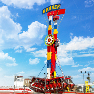 Atracción de Feria Personalizada, Remolque Portátil <span class=keywords><strong>Kamikaze</strong></span> Rides, Popular Atracción Giratoria de Doble Brazo Ranger Skymaster - Product Image 5