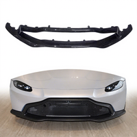Set Lip Bumper Depan Aston Martin Vantage Serat Karbon Kering Gaya OEM Spoiler Dagu Depan 2020-2024
