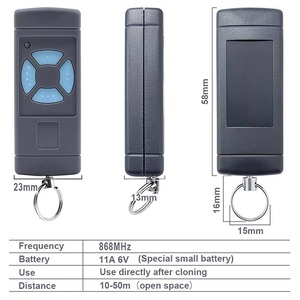 Télécommande de porte de <span class=keywords><strong>garage</strong></span> compatible avec <span class=keywords><strong>HORMANN</strong></span> HSM4 HSM2 868MHZ - Product Image 4