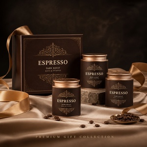 Recipiente de Papel Kraft Personalizable para Café, con Tapa a Presión, para Almacenamiento de Granos de Café a Granel, Listo para Regalo, Reciclable y Ecológico - Product Image 4