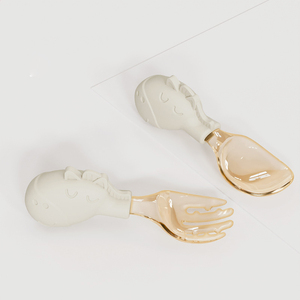 Factory Direct Transparent Silicone PPSU Cuillère Fourchette Ensemble <span class=keywords><strong>Couverts</strong></span> À Manger Optimal pour Enfants avec Petites Mains Conçu dans le Style Anime - Product Image 2