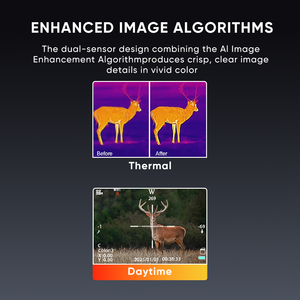 กล้องถ่ายภาพความร้อน GTD215 Hot Fusion Thermal Imaging Scope 60Hz กล้องมองกลางคืนสำหรับล่าสัตว์ - Product Image 4