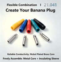 2mm Banana Female Socket Brass Banana Jack Terminal Adapter for Test Instruments Power Supplies Lab Electronic Circuit Testing