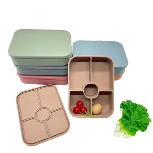 Fabriek Aanbod Huishoudelijke Producten Kid 3 Compartiment Lunchbox Voor Opslag Voedsel Bento Box Voor School Buiten Picknick Huis