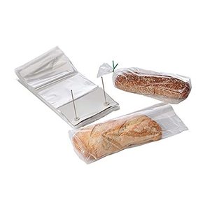 Wicketed Plastic <b>Bread</b> <b>Bags</b> 12 X 19 + 4 Clear 1.25 Mil Food Grade For Bakery Use - Product Image 1