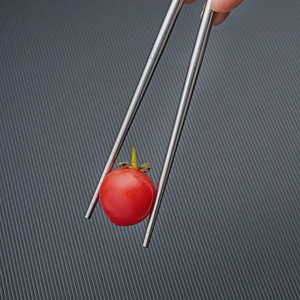 304 Stainless Steel <strong>Chopsticks</strong> for Restaurants and Hotels, Heat-insulating and Anti-slip, Laser logo Chinese <strong>Chopsticks</strong> - Product Image 3