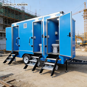 Baño Portátil para Exposiciones, Remolque de Baños Móviles con Paredes Divisorias para Ferias Comerciales y Áreas de Demostración al Aire Libre - Product Image 4