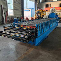 Maquinaria para Fabricación de Tejas de Acero Glaseadas de Doble Capa, Máquina Formadora de Rollos de Placas Metálicas
