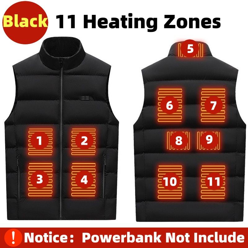 Negro 11 zonas de calefacción