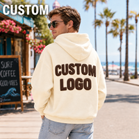 Sweat-shirts à capuche en coton de haute qualité, personnalisables avec logo, imprimés par transfert, multicolores, confortables, surdimensionnés, vierges, avec fermeture éclair