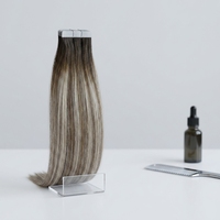 Extensions de cheveux naturels Remy à bandes adhésives double trame 2026 en gros, 100 % cuticules alignées, vrais cheveux blonds