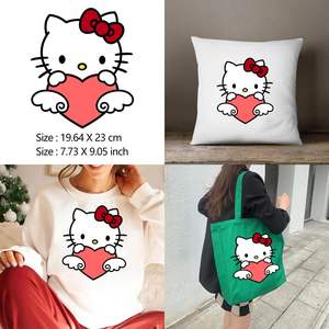 Film de transfert thermique personnalisé prêt à l'emploi, lavable, motif dessin animé, en vinyle polyester pour T-shirt - Product Image 3