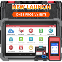 Herramienta de Diagnóstico Profesional LAUNCH PRO3 V+ ELITE: Escáner Avanzado para Mecánicos y Talleres de Reparación de Automóviles, 2 Años de Actualizaciones Gratuitas