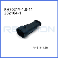 Connecteur étanche 2 broches RH7021Y-1.8-11 282104-1 AMP Superseal 1.5 Prise mâle avec bornes pour faisceau de câblage automobile