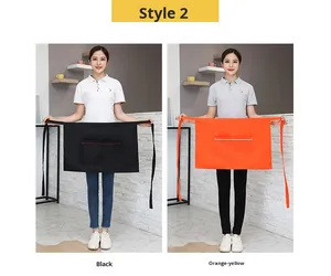 Delantal Personalizable Estilo Coreano, Delantal Corto Uniforme para Camareros Unisex, Ecológico, Duradero y Lavable - Product Image 6