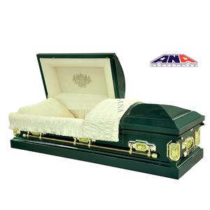 ANA, venta al por mayor, ataúd de lujo americano, 18 Ga, ataúd de metal de acero para adultos - Product Image 1