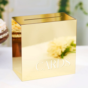 <strong>Wedding</strong> Acrylic Card Box Tabletop Decor Gift Box Display Cards and Well Wishes Envelope Holder Reception Party Decor Box - Product Image 6