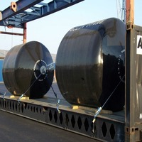Fender flottant en mousse EVA enduit de polyuréthane résistant à l'abrasion pour la protection des navires en amarrage, en quai et en jetée