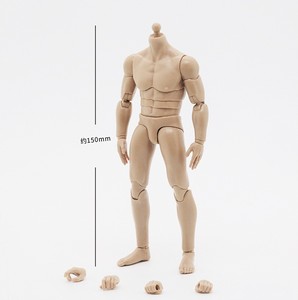 Figurine d'action masculine musclée à l'échelle 1:12, peau européenne, corps flexible, poupée miniature AF-001 - Product Image 3