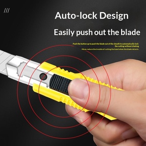 Cuchillo de corte industrial de acero inoxidable grande para manualidades, cortador de papel y cuchillo para papel tapiz engrosado, venta al por mayor de fábrica - Product Image 4