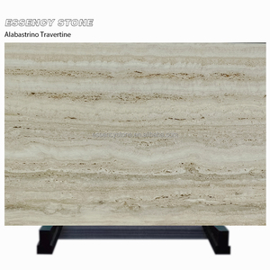 Ý navona Roman cổ điển màu be alabastrino <span class=keywords><strong>travertine</strong></span> Tấm mài kết thúc tĩnh mạch cắt không hàn cho sàn ăn nhà bếp khách sạn - Product Image 1