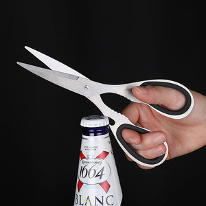 Multi Functional Stainless Steel <b>Kitchen</b> <b>Scissors</b> V Shaped Blade For Home Use Cutting Vegetables Fruit And Nuts - Product Image 2