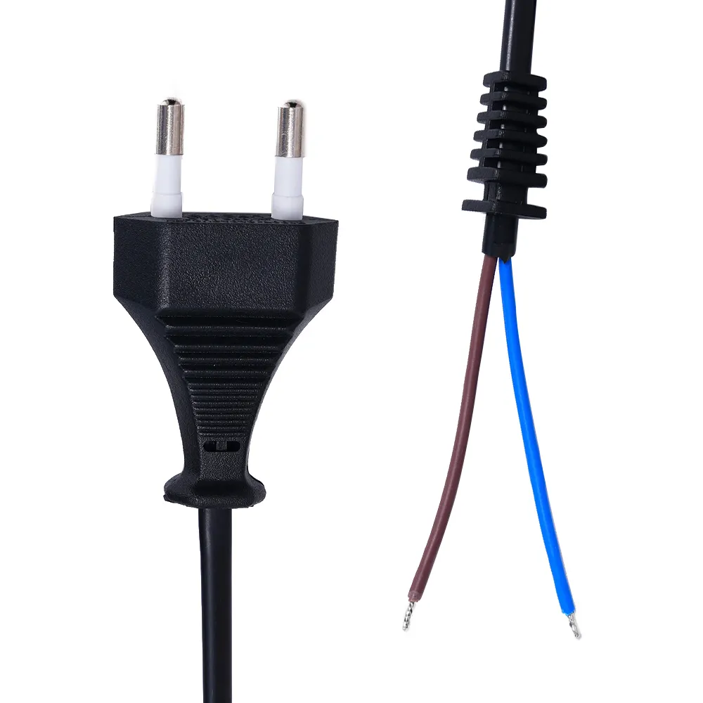 Прочный 125 В 15A ЕС стандартный шнур питания штекер 2-контактный Удлинительный кабель переменного тока