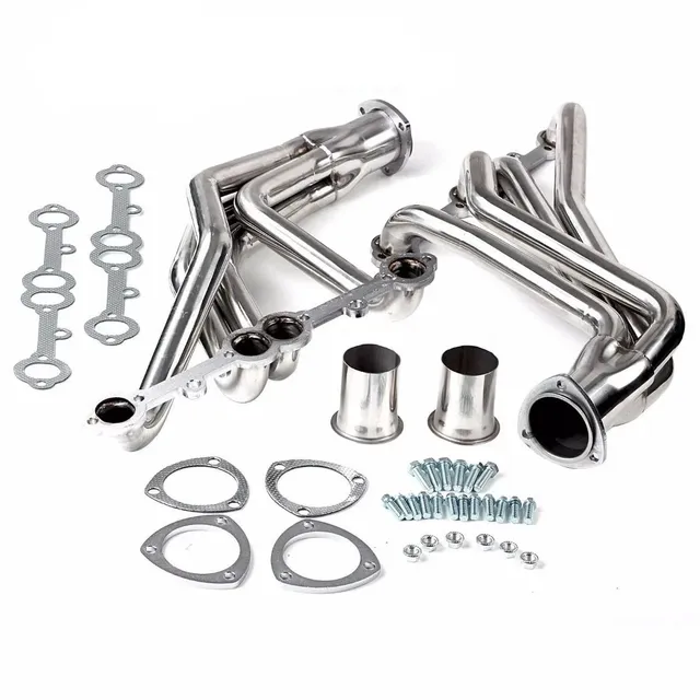 Advanced Chevy 283/302/305/307/327/350/400 Engines 64-74 SS304 Exhaust Manifold Header Racing High Flow Power Upgrade Tuning Kit