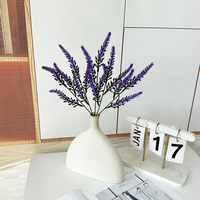 Daun Lavender Buatan Simulasi Tinggi N-4 33cm untuk Dekorasi Ruangan Bunga Grosir