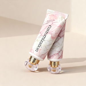 Tube souple personnalisé de luxe pour cosmétiques : lotion corporelle, crème visage, crème <span class=keywords><strong>solaire</strong></span>, crème pour les <span class=keywords><strong>mains</strong></span> – Tube cosmétique léger à presser avec étiquette - Product Image 2