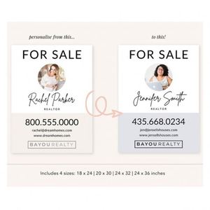 Impression de panneaux immobiliers personnalisés avec logo, panneaux de jardin, panneaux de vente immobilière pour la promotion des agents immobiliers - Product Image 2
