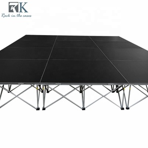 4x4ft Concert Mobile <b>Stage</b> Quick Lock 1x1m Aluminum Outdoor <b>Stage</b> Portable <b>Platform</b> with Plywood for Events - Product Image 1