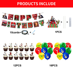 Decoraciones para Fiestas de Cumpleaños con Temática de Estrellas de Fútbol para Niños, Artículos para Fiestas de Cumpleaños con Temática de Balones Deportivos con Globos, Regalos para Niños y Adolescentes - Product Image 6