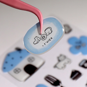 <span class=keywords><strong>Pegatina</strong></span> de PVC Personalizada con Diseño de Gota de Cristal para Teléfono Móvil, con Resistencia a la Temperatura y Adhesivo Ecológico - Product Image 2