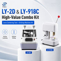 Kit de machine de centrage et de perçage de lentilles optiques de précision SJ Optics LY-2D LY-918C pour laboratoire d'optique