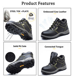 נעלי בטיחות גבוהות JIANKUN JK-8168 נגד דקירות וחתכים עם מגן ברזל באצבעות ובתחתית, במחיר טוב - Product Image 2