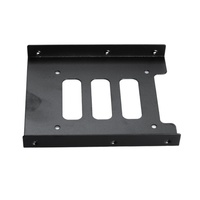 Soporte de Montaje para Disco Duro SSD de Metal Negro de 2.5-3.5 Pulgadas