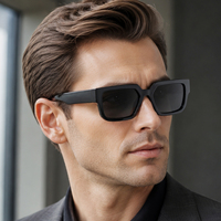 Lunettes de soleil carrées personnalisées avec logo rétro Partagas, protection UV400, pour hommes