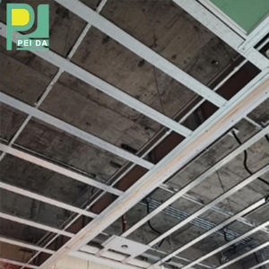 <span class=keywords><strong>Profil</strong></span> de rail <span class=keywords><strong>en</strong></span> T <span class=keywords><strong>en</strong></span> métal <span class=keywords><strong>galvanisé</strong></span> pour plaques de plâtre - Product Image 1